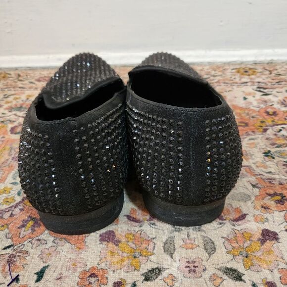 STEVE MADDEN Cavia Black Shoe | Rhinestone Studded | Slip On | size 13 main image 13